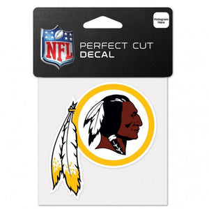 Washington Redskins / 4" x 4" / Black