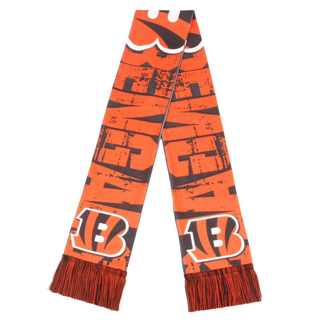 NFL Men’s Big Logo Scarf - Cincinnati Bengals