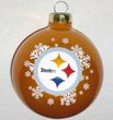 Pittsburgh Steelers Gold Snowflake Ornament