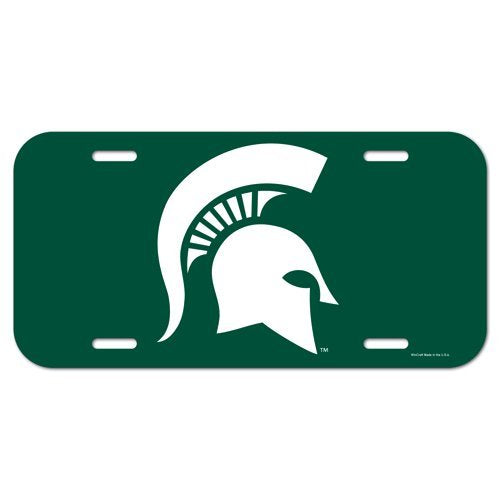 Michigan State Spartans NCAA License Plastic Plate