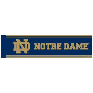 NCAA Notre Dame 77761011 Bumper Strip, 3" x 12", Black
