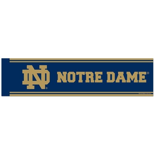 NCAA Notre Dame 77761011 Bumper Strip, 3