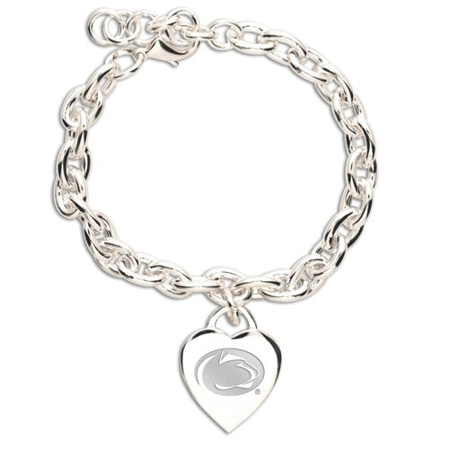 Penn State University  Heart Charm Bracelet Jewelry