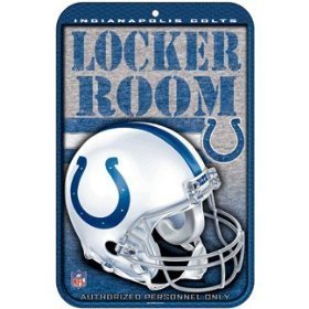 Indianapolis Colts 11" x 17" Indoor/Outdoor Locker Room Sign