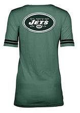 NFL New York Jets Women's Tri-Blend Jersey Scoop Neck Tee, Medium, Green