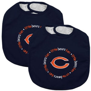 Chicago Bears 2-pack Baby Bibs - Dark Navy Blue