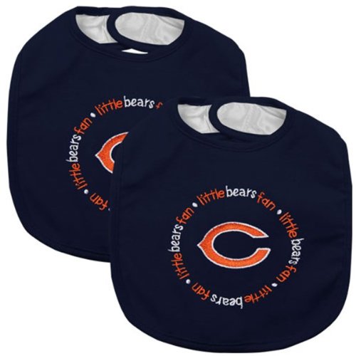 Chicago Bears 2-pack Baby Bibs - Dark Navy Blue
