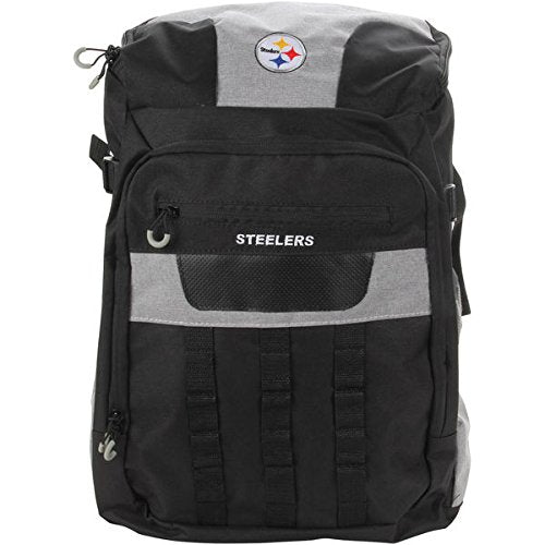 NFL Pittsburgh Steelers Franchise Backpack, 18.5-Inch, Black/Grey