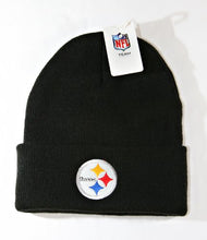 NFL Classic Cuff Beanie Hat - Black Cuffed Football Winter Knit Toque Cap