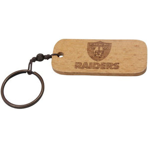 NFL Oakland Raiders Rugged Wood Keychain