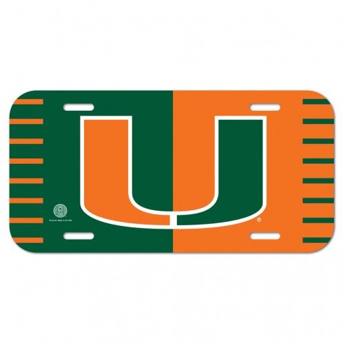 Miami, University of Hurricanes License Plate