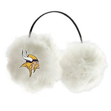 NFL Officially Licensed Embroidered Faux Fur Team Logo Earmuffs Cheermuffs (Minnesota Vikings)