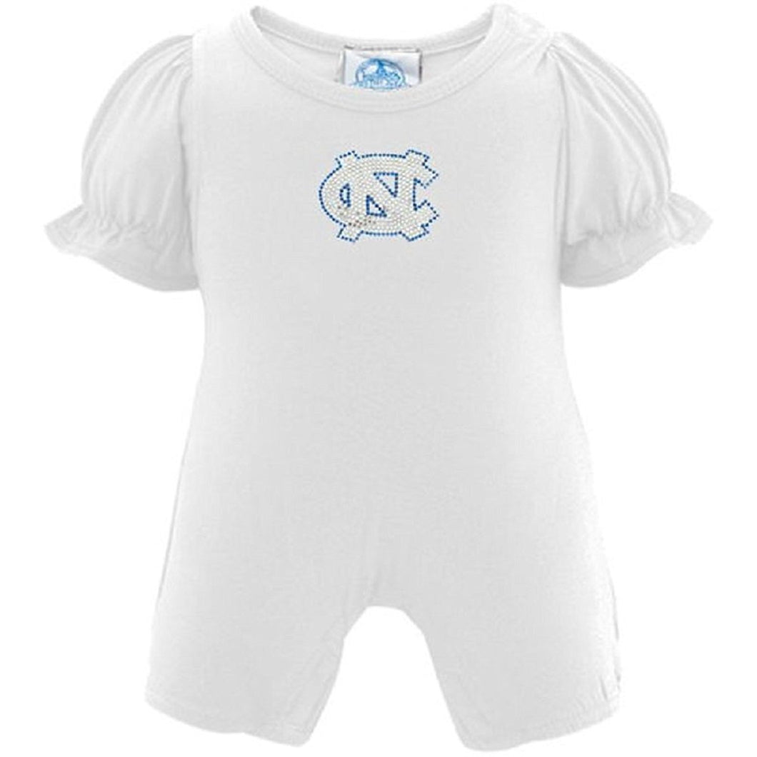 Toddler Girls North Carolina Tar Heels Rhinestone Romper 12 Months