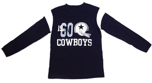 Boys Dallas Cowboys Long Sleeve Tee Shirt Size 6-7