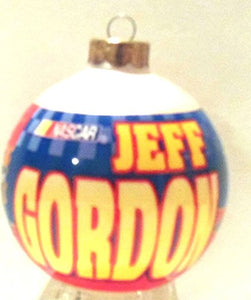 Jeff Gordon Glass Christmas Ornament