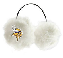 NFL Officially Licensed Embroidered Faux Fur Team Logo Earmuffs Cheermuffs (Minnesota Vikings)