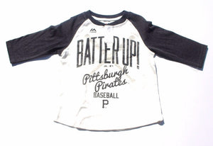Toddler Boys Pittsburgh Pirates Raglan Tee-Shirt (4T)