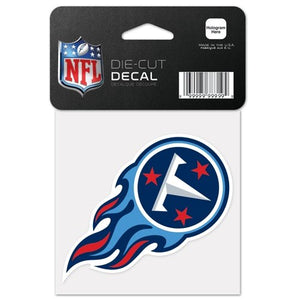 NFL Tennessee Titans 63097011 Perfect Cut Color Decal, 4" x 4", Black