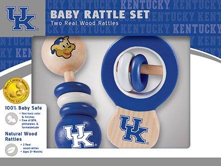 Kentucky Wildcats Wooden Baby Rattle Set
