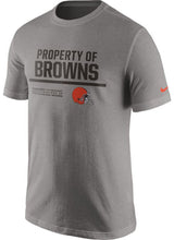 Cleveland Browns Nike Property Of T-Shirt - Heathered Gray