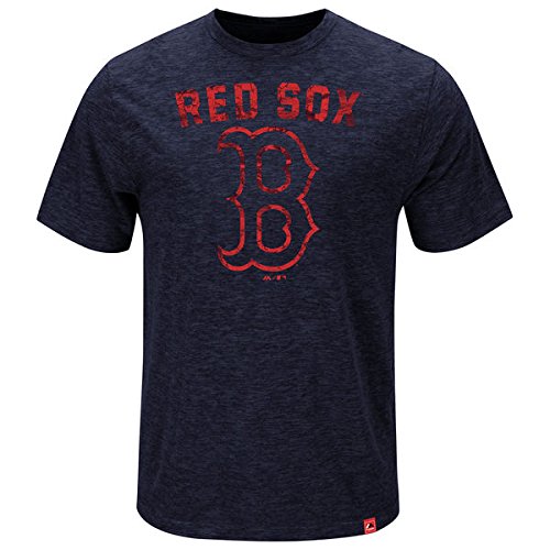 Mens Boston Red Sox Majestic Hours and Hours T-Shirt - Navy (M)