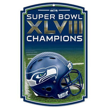 Seattle Seahawks 2014 Super Bowl Champions 11"X17" Team Wood Sign By Wincraft