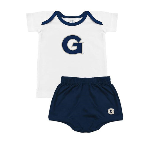 Baby Boys Georgetown Hoyas Tee Shirt & Diaper Set
