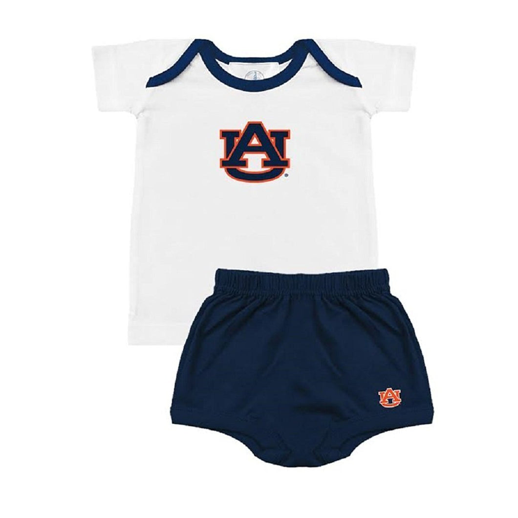 Baby Boys Auburn Tigers Tee Shirt & Diaper Set