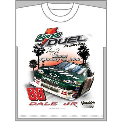 Dale Earnhardt Jr Duel Win T-shirt Medium