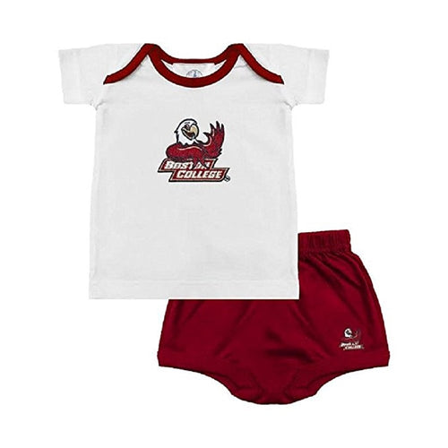 Baby Boys Boston Eagles Tee Shirt & Diaper Set