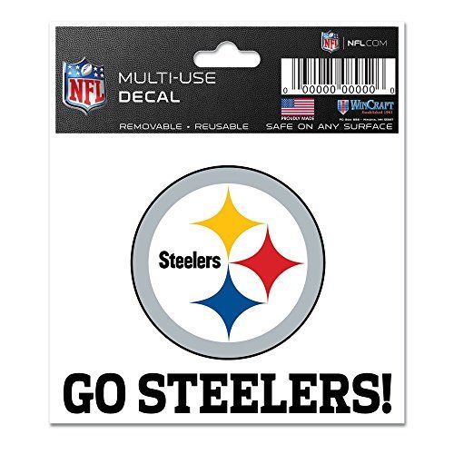 Pittsburgh Steelers Ultra Decal 3x4 GO STEELERS NEW