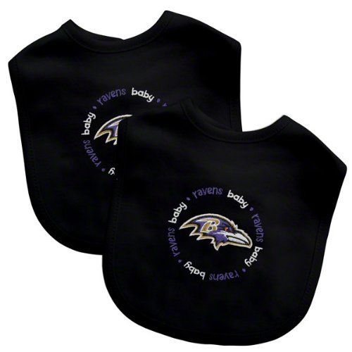 Baby Fanatic Baltimore Ravens Baby Bibs - 2-Count