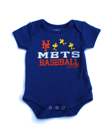 Baby Boys Charlie Brown New York Mets Blue Bodysuit,Creeper,Romper  0/3 Months N