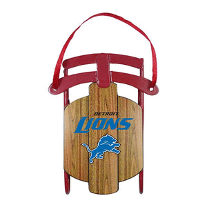 Detroit Lions - NFL Official 3.5" Metal Sled Ornament
