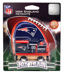 New England Patriots Wood Toy Train