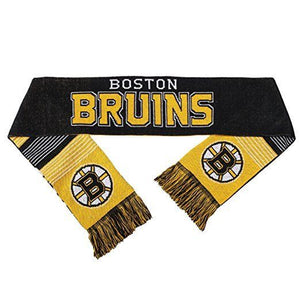 NHL Boston Bruins Reversible Split Logo Scarf, One Size, Team Color
