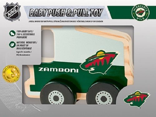 Minnesota Wild Push and Pull Wood Toy