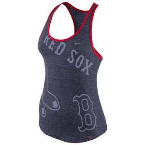 Women's Boston Red Sox Nike Navy Marled Tank Top