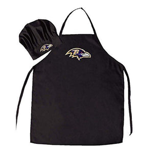 NFL Baltimore Ravens Chef Hat and Apron Set