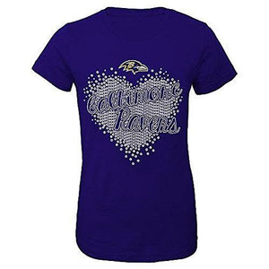 Girls' Graphic T-Shirt Baltimore Ravens Size 14