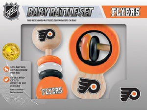 Philadelphia Flyers Wooden Baby Rattle Set