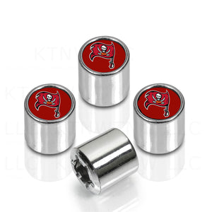 New NFL Tampa Bay Buccaneers Car Truck Chrome Finish Tire Valve Stem Caps Covers