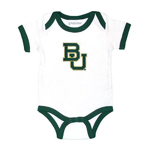 Baby Boys Baylor Bears Lap Shoulder Bodysuit (12 months, white)