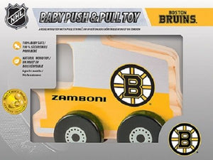 Boston Bruins Push & Pull Wood Toy