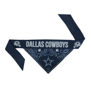 NFL Dallas Cowboys Team Dog Bandana, Medium, Blue