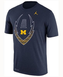 Nike Men's Michigan Wolverines Legend Icon Tee-Shirt Blue NWT NEW (M)