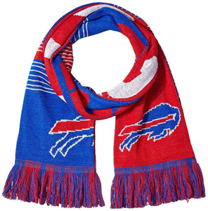 NFL Buffalo Bills Reversible Split Logo Scarf, Blue