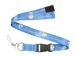 SAN DIEGO CHARGERS  LANYARD,KEYCHAIN SKY BLUE NEW NWT