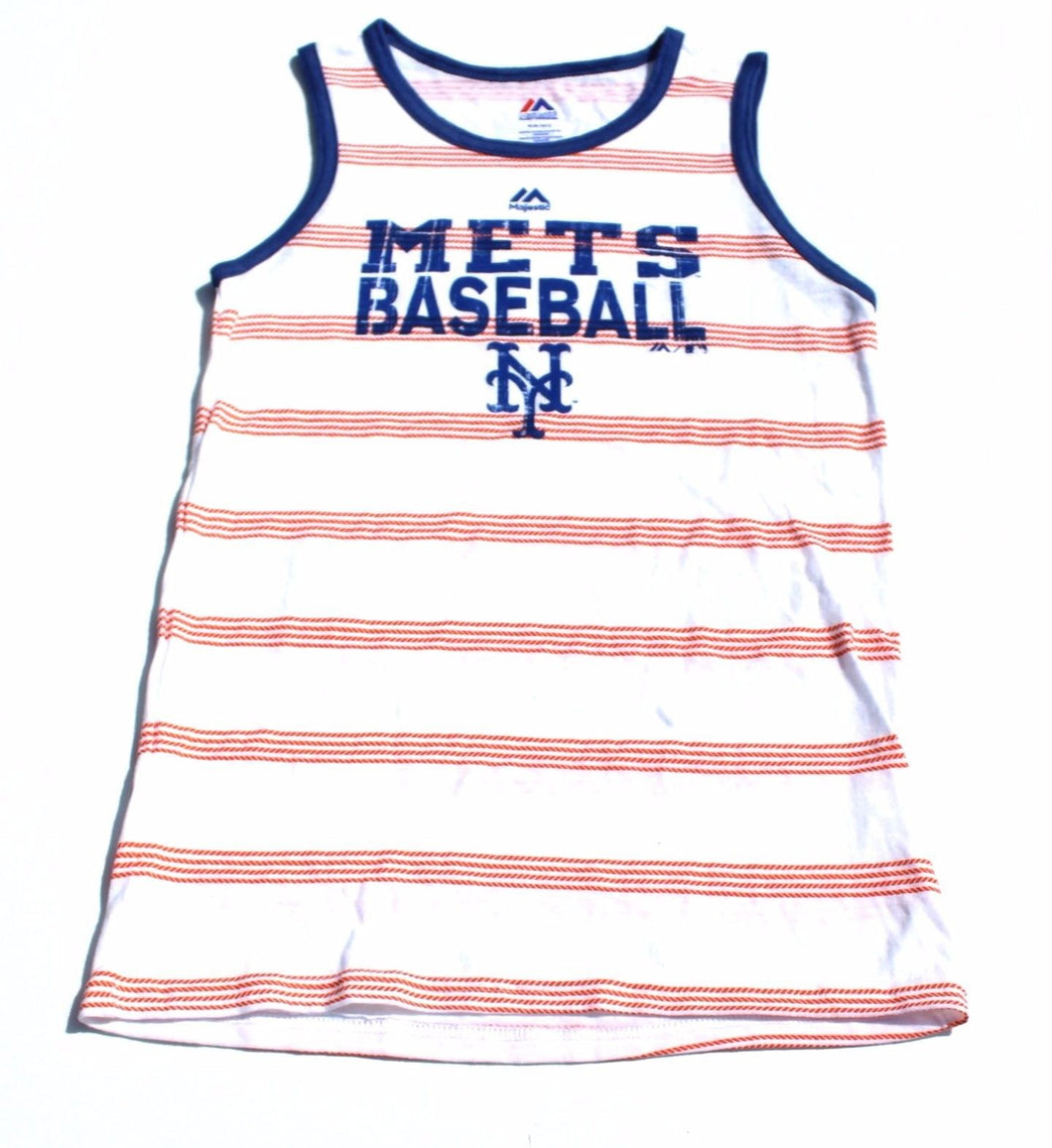 boys Majestic new york mets White tank top(14-16) NWT New