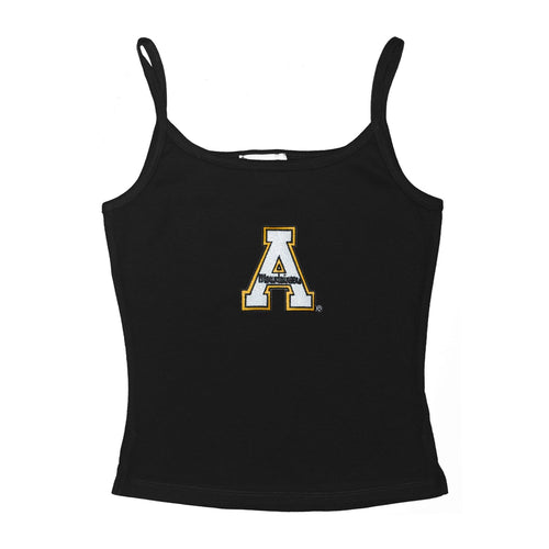 Appalachian State Mountaineers Girls Spaghetti Top - Size Large (8) - Black
